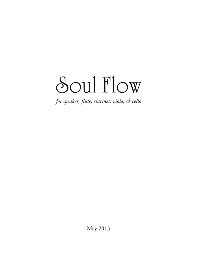 Score page from Soul Flow by Aaron Alon